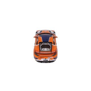 PORSCHE 718 CAYMAN GT4 RS CLUBSPORT E. HEYERDAHL / N. MALOY GT4 EUROPEAN SERIES 2024 OttO mobile 1:18 Resinemodell (Türen, Motorhaube... nicht zu öffnen!)